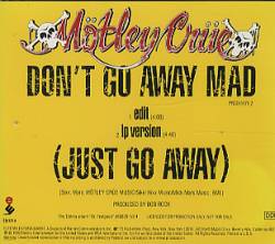Mötley Crüe : Don't Go Away Mad